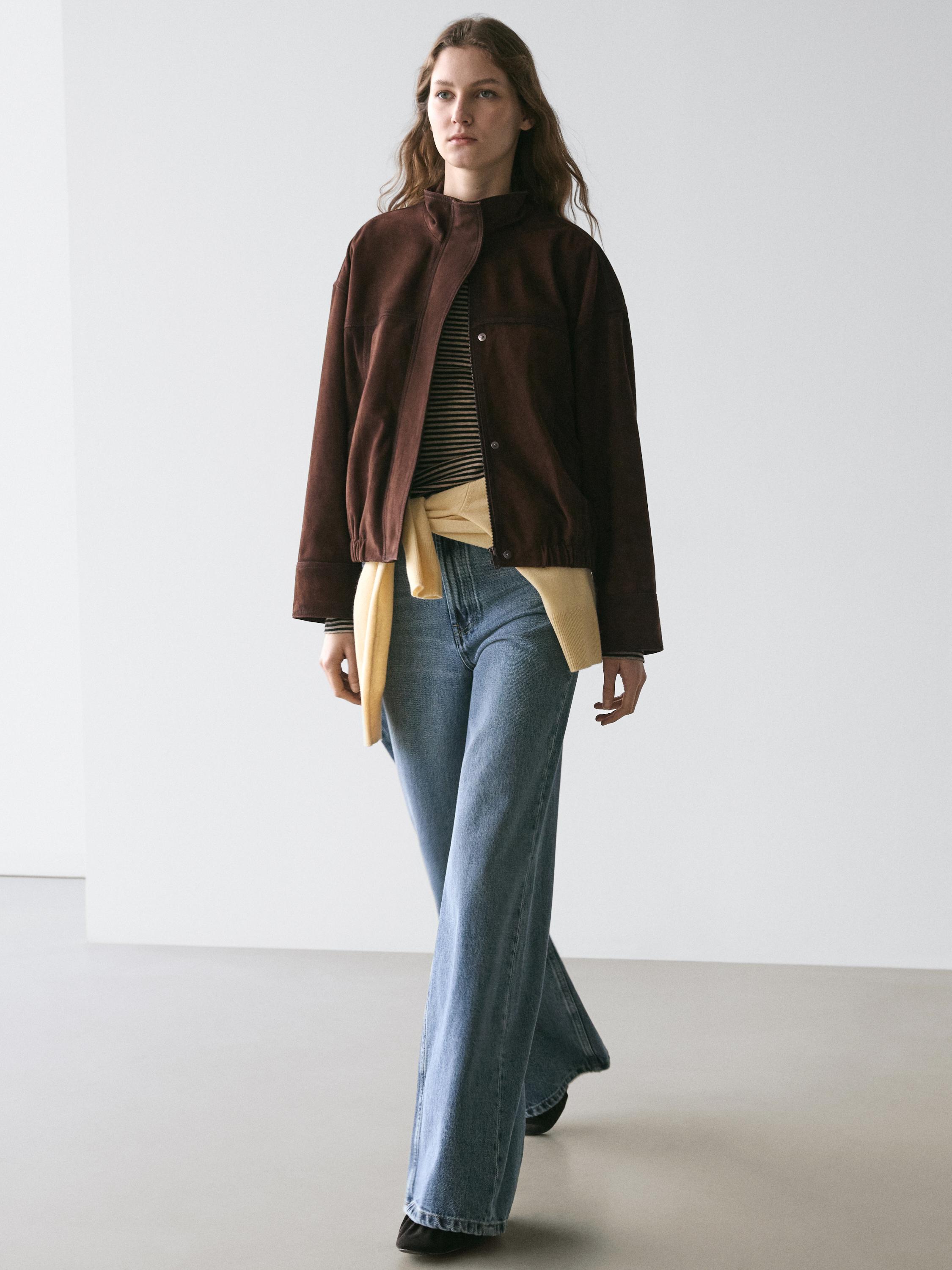 Mid-rise bell bottom jeans